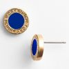 Tory Burch Cole Stud Earrings in Blue (persian blue/ gold) - Lyst