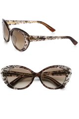 Valentino Lace Catseye Acetate Sunglasses
