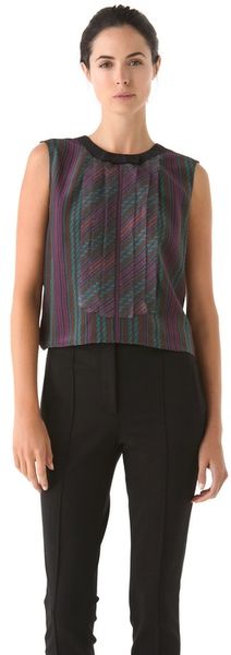 Viktor & Rolf Sleeveless Printed Blouse - Lyst
