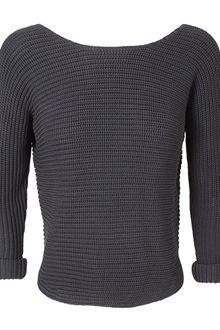 Vince Cropped Cotton Knit Sweater - Lyst