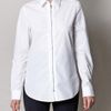 Balenciaga Poplin Zip Shirt in White - Lyst