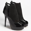 Fendi Victorian Peep Toe Shield Bootie in Black - Lyst