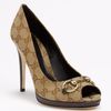Gucci New Hollywood Pump in Beige - Lyst