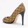 Gucci New Hollywood Pump in Beige - Lyst