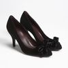 Gucci Velvet Bow Pump in Black - Lyst