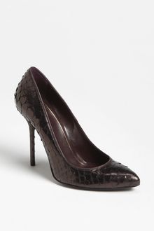 Gucci Genuine Python Pump - Lyst