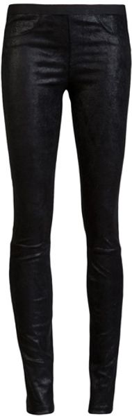 Helmut Lang Patina Leather Legging - Lyst