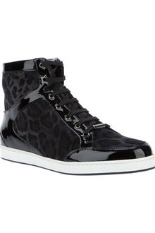 Jimmy Choo Tokyo Leopard Suede Sneaker - Lyst