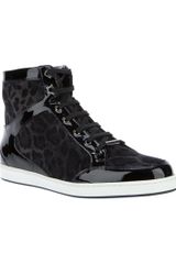 Jimmy Choo Tokyo Leopard Suede Sneaker