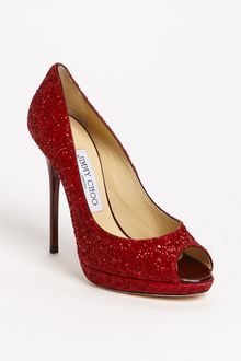 Jimmy Choo Quiet Glitter Pump - Lyst