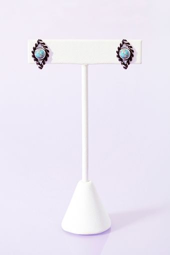 Nasty Gal Rope Stone Stud Earrings - Lyst