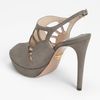 Prada Slingback Bootie in Gray (grey) - Lyst