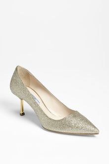 Prada Glitter Pump - Lyst