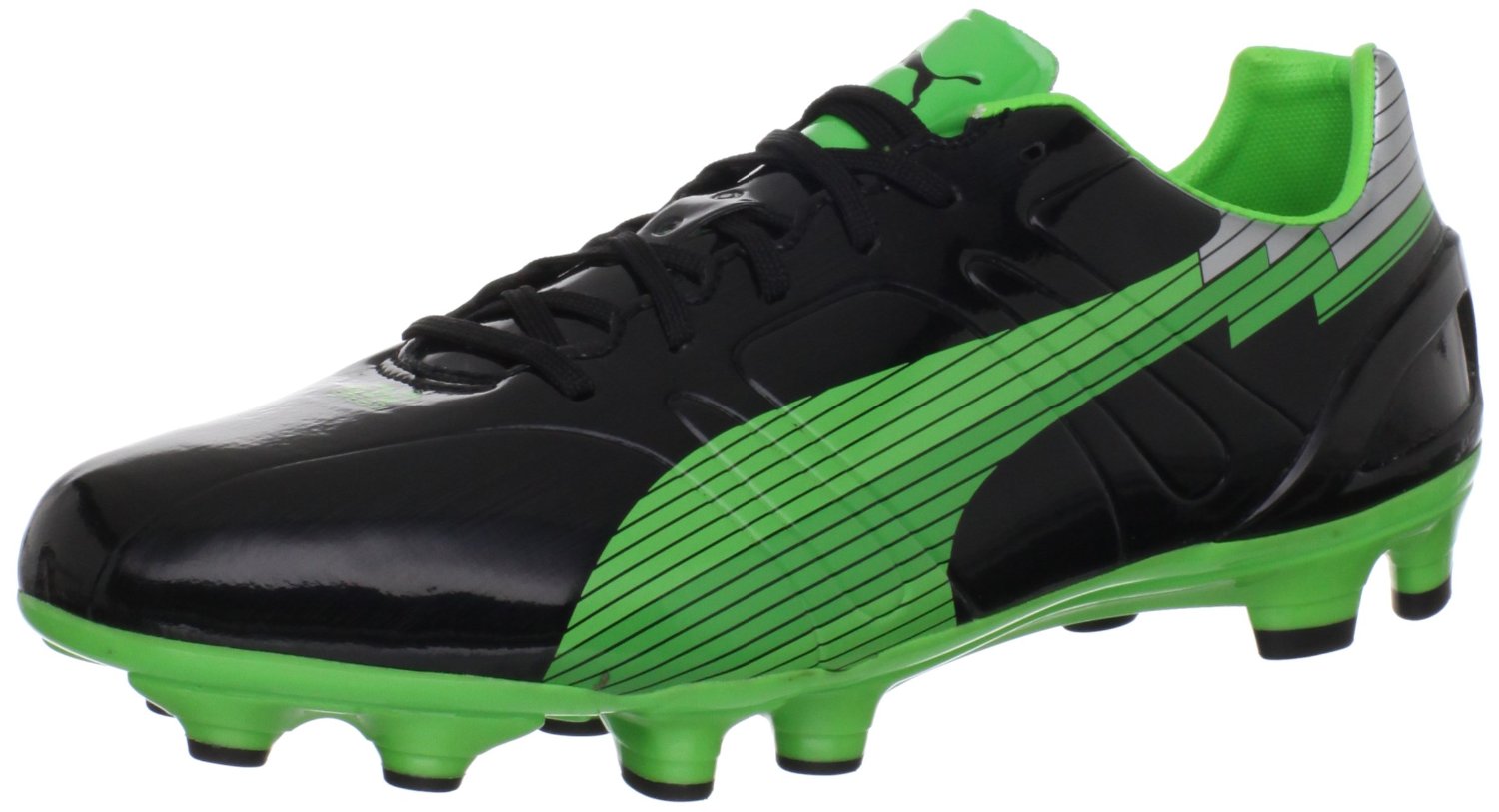 black and green puma