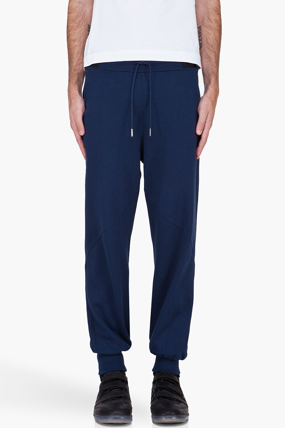 Slvr French Terry Lounge Pants in Blue for Men (navy) Lyst