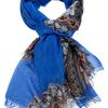 Stella Mccartney Fringed Scarf in Blue (sky) - Lyst