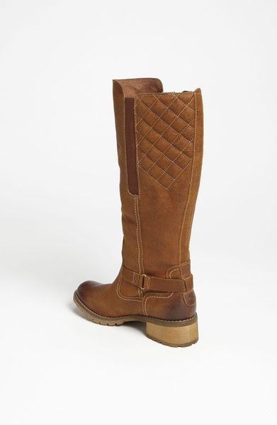 long brown timberland boots