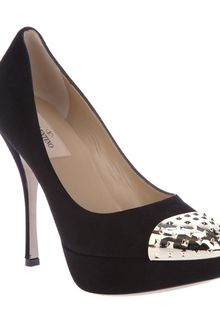 Valentino Toe Cap Heel - Lyst