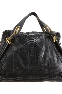 Chloé Large Python Paraty Satchel - Lyst