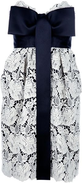 Stella Mccartney Sleeveless Lace Dress in White - Lyst