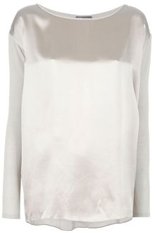 Vince Knit Sleeve Top - Lyst
