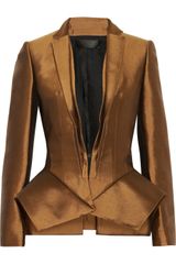 Haider Ackermann Wool and Silkblend Peplum Jacket