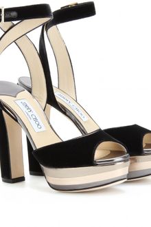 Jimmy Choo Levir Platform Peeptoe Sandals - Lyst