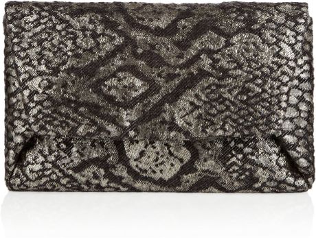 Lanvin Maitai Metallic Brocade Clutch in Black - Lyst