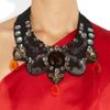 Lanvin Embellished Bib Necklace in Black (multicolored) - Lyst