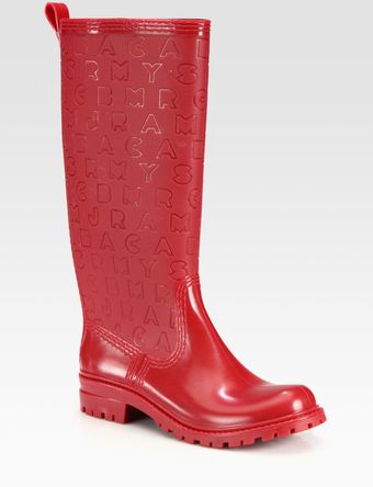 Marc By Marc Jacobs Logoembossed Rain Boots - Lyst