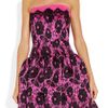 Milly Camilla Lace  Print Wool and Silk Blend Dress in Pink - Lyst