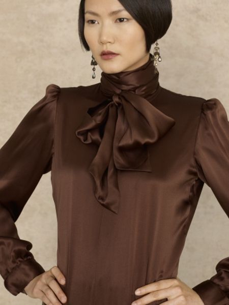 ralph lauren silk charmeuse blouse