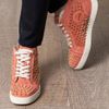 Christian Louboutin Classic Louis Spike Hightop Trainers in Pink - Lyst