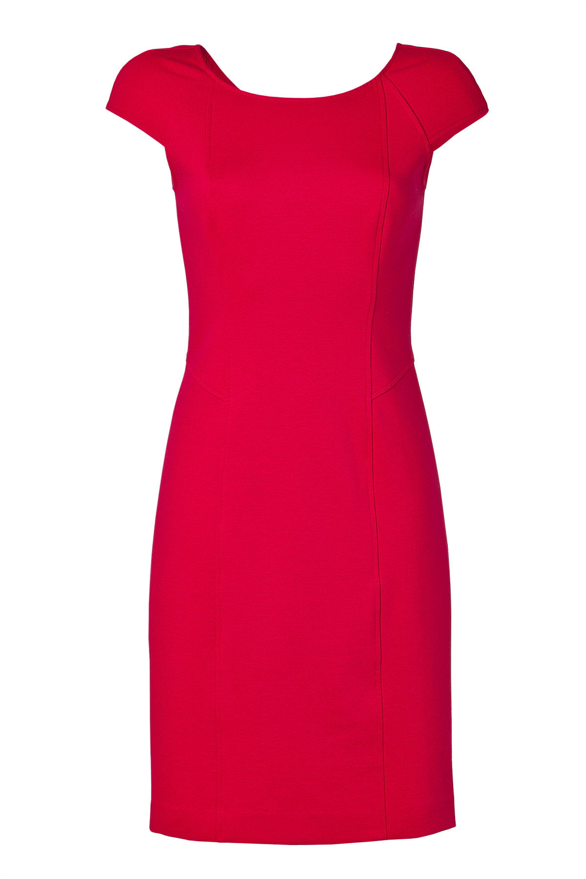 dkny red crimson red cap sleeve sheath dress product 1 4590969 548362488