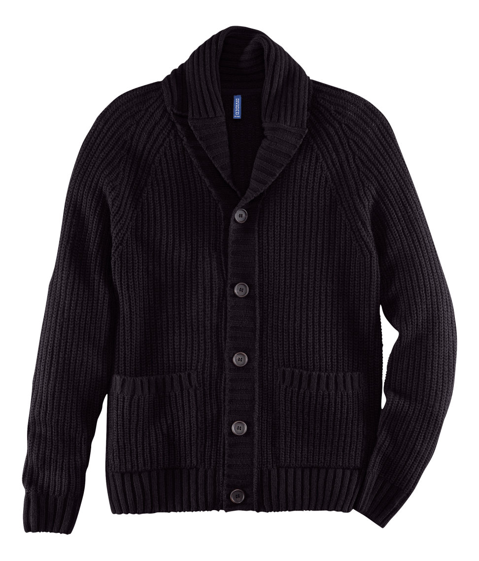 H&m Cardigan in Black for Men Lyst