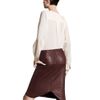 H&m Leather Skirt in Purple (burgundy) - Lyst
