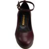 Jil Sander Ankle Strap Platform Wedge in Red (wine) - Lyst