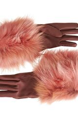 Lanvin Fur Cuff Gloves