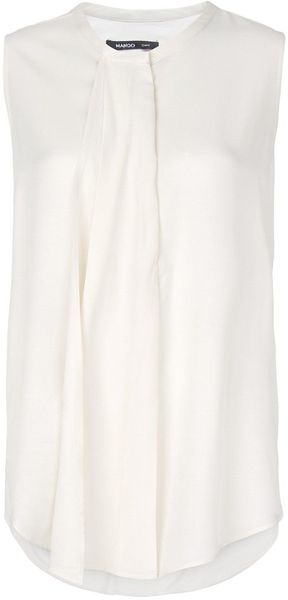 Mango Scarf Effect Blouse - Lyst