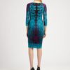 Roberto Cavalli Printed Jersey Dress in Blue (turquoise) - Lyst