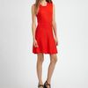 Theory Taolina Wool Dress in Red (black) - Lyst