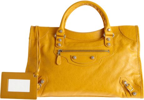 Balenciaga Arena Giant Stud City in Yellow (silver) - Lyst
