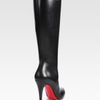 Christian Louboutin Bourge 100 Leather Knee High Boots in Black - Lyst