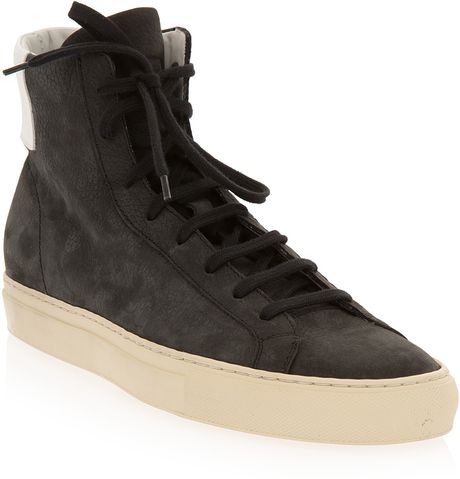 black high top common projects
