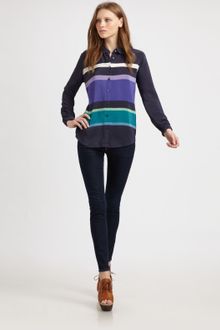 Equipment Imperial Striped Silk Shirt - Lyst