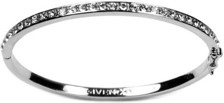 Givenchy Silver Plated Crystal Bracelet in Silver - Lyst