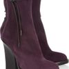 Haider Ackermann Laceup Suede Ankle Boots in Purple (violet) - Lyst