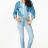 Nasty Gal Chambray Block Shirt in Blue (chambray) - Lyst