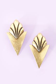 Nasty Gal Sharp Shell Earrings - Lyst