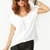 Nasty Gal Slashed Skull Tee in White - Lyst